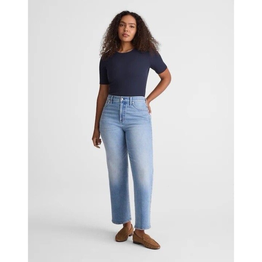 Madewell The Curvy Perfect Vintage Wide-Leg Crop Jean High Rise NWT Size 31